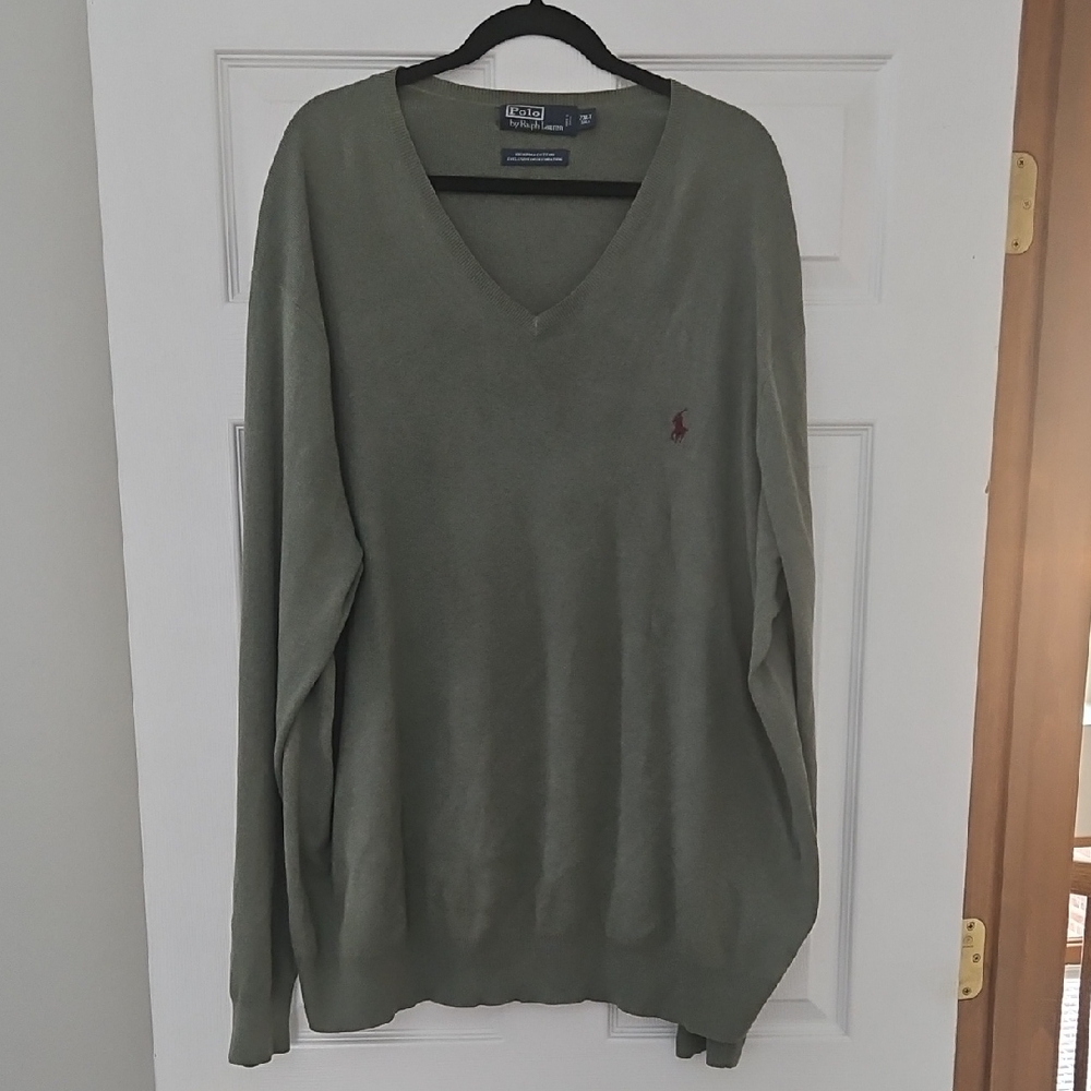 Polo Ralph Lauren Vee Neck Pima Cotton Sweater